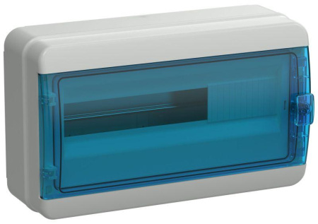 Корпус пластиковый КМПн-18 IP65 син. прозр. дверь TEKFOR  TF5-KP72-N-18-65-K03-K07