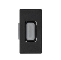 Розетка аудио/видео проходная HDMI  27 узкий модуль (мама-мама) механизм графит  2701094-038