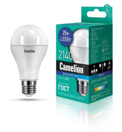 Лампа светодиодная LED25-A65/865/E27 25Вт 220В  13573