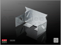 Заглушка торцевая ЗТЛгц50х50 1.0мм гор. оцинк.  EI-01.37.33.006