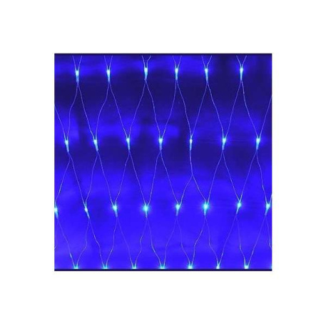 Гирлянда сеть 2.0х1.5м NTLD300-B-E-F 10% мигающих LED B уличная IP44 син.  4690601034793