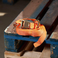 Стяжка для груза 8х0.038м багажная с крюками с храповым механизмом  80-0242