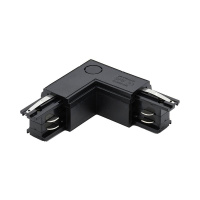 Аксессуар к шинопроводу трехфазному 3P PTR CL-BL OUT коннектор внешний Pro+ черн.  5063112