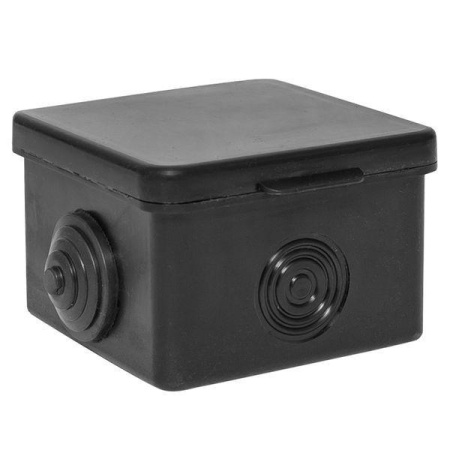 Коробка распаячная КМР-030-036 65х65х50 4 мембранных ввода черн.  plc-kmr2-030-036-b