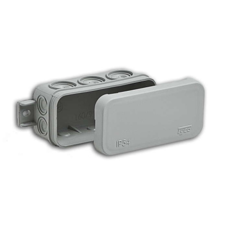 Коробка распределительная ОП 43х80х35мм IP54 10 вводов сер.  67091