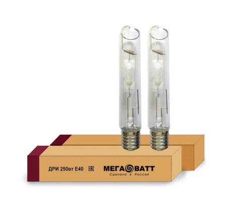 Лампа газоразрядная металлогалогенная ДРИ 250/4000К E40 (25)  02966