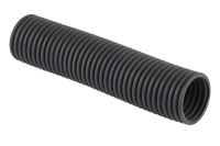 Труба гофрированная легкая d50мм с протяжкой безгалоген. трудногорючая (FRHF) (уп.15м) темн. сер.  65001