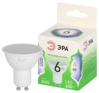 Лампа светодиодная GREEN LINE MR16-6W-865-GU10 GL GU10 6Вт софит свет холод.  Б0067079