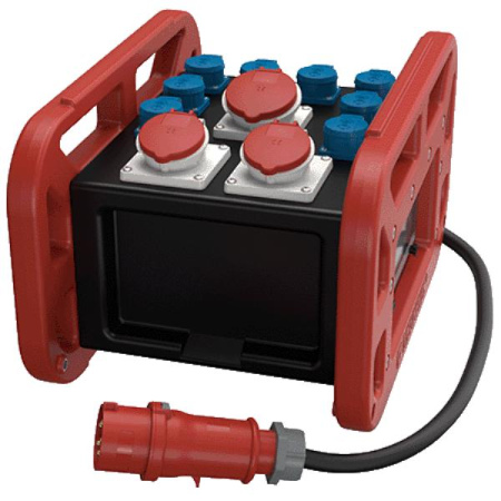 Комбинация розеток EverBOX GRIP 1СЕЕх32А5п400В 2СЕЕх16А5п400В 8хSCHUKO IP44  9502956RT