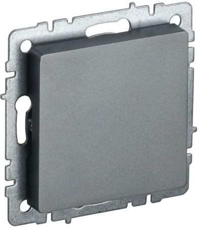Заглушка c суппортом BRITE МЗ10-БрС механизм сталь  BR-PL10-K46
