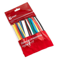 Набор трубок термоусадочных ТУТ 3/1.5; 4/2; 5/2.5; 6/3; 8/4 (6 цветов по 5шт 100мм) PROxima  tut-n-3-r