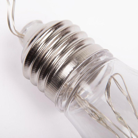 Гирлянда светодиодная "Ретро-лампы" 3м 100LED тепл. бел. 1.5Вт IP20 элементы питания 3хAA (не в компл.)  303-095
