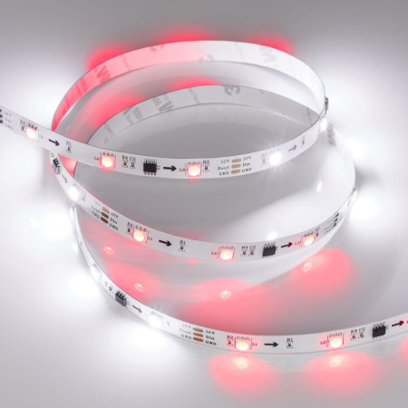 Лента светодиодная SPI-B30-10mm 12V RGB-PX3 7.2W/m IP20 5060 бегущий огонь (уп.5м)  026368(2)