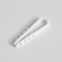 Дюбель-хомут для круглого кабеля 5-10мм бел. (уп.100шт)  TKE-DH-5-10-C01