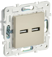 Розетка USB A+A 3.1А SKANDY SK-R15B беж.  SK-U21-D31-K10