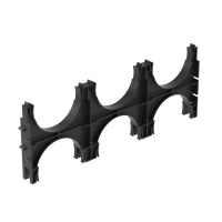 Держатель расстояния (кластер) тройной d110мм для двустенных труб с фиксацией  025113M