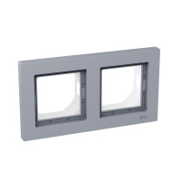 Рамка 2-м Эпика IP44 алюм. пластик  UP1-FPA-02-44
