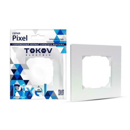Рамка 1-м Pixel перламутр.  TKE-PX-RM1-C04