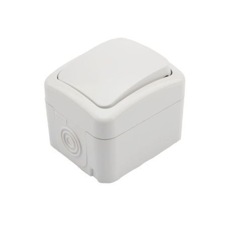 Выключатель 1-кл. ОП Mini OG IP54 бел.  KR-78-0601