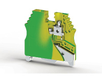 Клеммник на DIN-рейку 2.5 - 4кв.мм (земля) AVK 2.5-4TK  334450