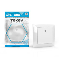Переключатель проходной 1-кл. СП AVA 10А IP20 в сборе бел. TKL-AV-P1F-C01