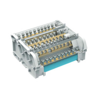 Блок распределительный 4p 7х6мм на DIN-рейку  BD125114