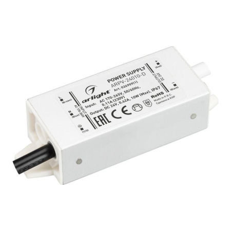 Блок питания ARPV-24010-D 24В 0.42А 10Вт IP67 метал.  026909(1)