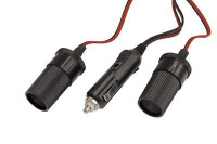 Разветвитель автоприкуривателя 2 гнезда шнур  16-0222