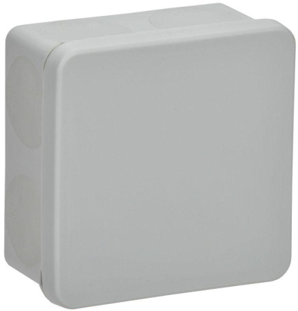 Коробка распаячная ОП КМ42455 100х100х50мм IP67 8 вводов сер.  UKO21-100-100-050-K41-66