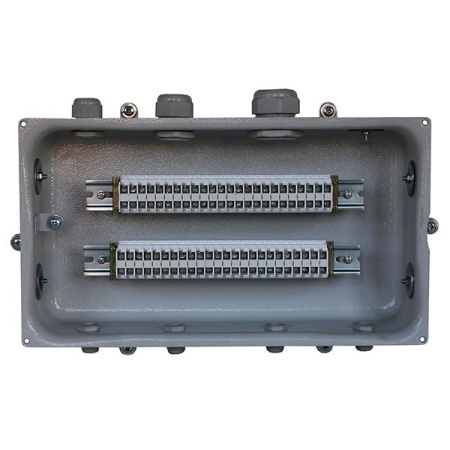 Коробка клеммная КЗНС-48 У2 48 зажимов IP54 (пластиковые вводы PG)  ET013204