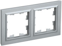 Рамка 2-м BRITE РУ-2-БрА алюм.  BR-M22-K47