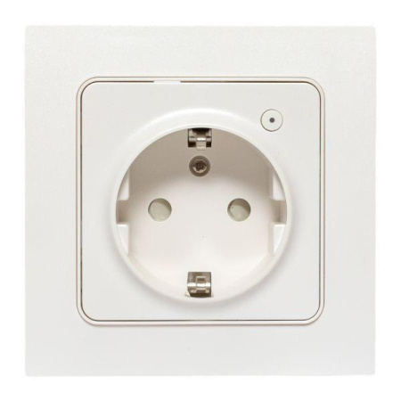 Розетка 1-м Стокгольм 16А Умная бел. Zigbee Сonnect  RCS-ST16-WD-ZB