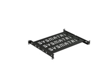 Полка SMART универсальная 19дюйм перф. площадка 300мм (регулировка направляющих от 298мм до 395мм) для напольных и настенных шкафов (RAL 9004) черн.  SH 3004.900