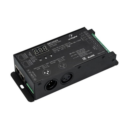 Декодер SMART-K15-DMX (12-36В 4х8А) (IP20 металл)  023823
