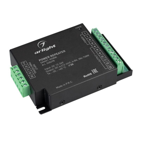 Усилитель SMART-RGBW 12-24В 4х8А IP20 метал.  028298