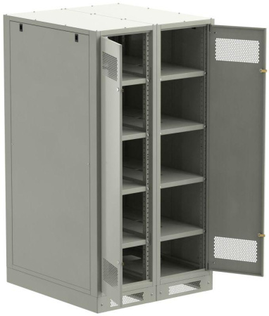 Шкаф LINEA B (пустой) 1700х900мм дверь двустворч. метал. сер.  LB35-17H99-2M