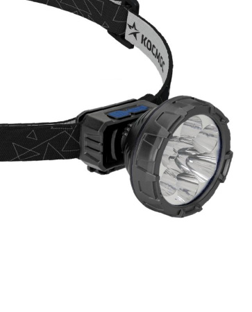 Фонарь аккумуляторный налобный 2Вт SMD LED Li-ion 14500 500мА.ч корпус ABS-пластик USB-шнур регулируемый эласт. ремешок  KOC513Lit
