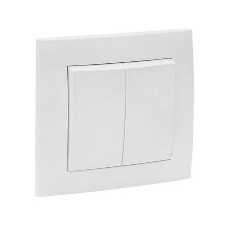 Выключатель 2-кл. СП Валенсия 10А IP20 бел. PROxima  EWV10-023-10