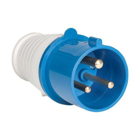 Вилка переносная 023 32А 2P+PE 220В IP44  ps-023-32-220