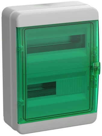 Корпус пластиковый КМПн-24 IP65 зел. прозр. дверь TEKFOR  TF5-KP72-N-24-65-K03-K06