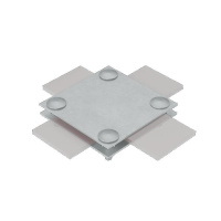 Соединитель крестообразный 2XS-B40 INOX304 для полосы до 40мм с 2 пластинами нерж. сталь КМ MA0045