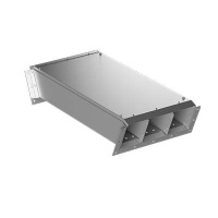 Короб кабельный 2мм ККБ-3УНП-0.2/0.5 трехканал. рамка 4мм гор. оцинк.; обшивка оцинк.  KKB.3UNP.25.20.HDZ/ZN