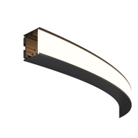 Профиль радиусный 35х35 d1500мм внешн. 1/4 круга черн.  ALM-3535R-B-Eх-90град-1.5M