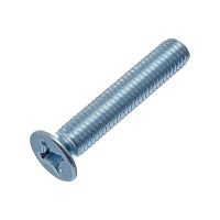 Винт с потайной головкой М6х16 DIN 965 класс прочн. 4.8 цинк (уп.100шт) пакет  UTORM3091009