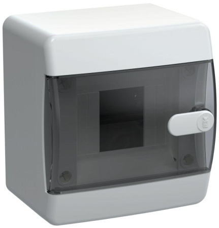 Корпус пластиковый ЩРН-П-4 IP41 черн. прозр. дверь UNION Compact  UIC-KP12-N-04-41-K01