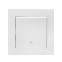 Переключатель проходной 1-кл. СП Валенсия 10А IP20 бел. PROxima  EWV10-025-10