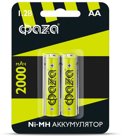 Аккумулятор AA Ni-MH 1.2В 2000мА.ч BL-2 (уп.2шт)  5002975
