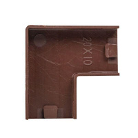 Поворот на 90град. 20х10 под темн. дерево Plast PROxima (уп.4шт)  abd-20-10x4