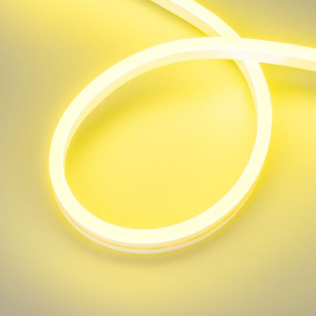 Лента светодиодная герметичная AURORA-PS-A120-16x8mm 24V Lemon 10Вт/м IP65 2835 (уп.5м)  036693