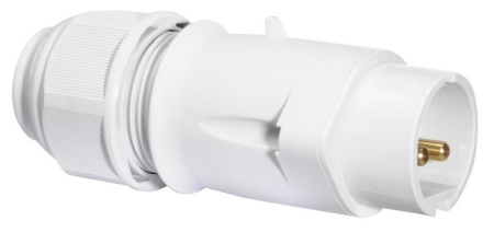Вилка кабельная 32А 2п 12ч IP44  4434